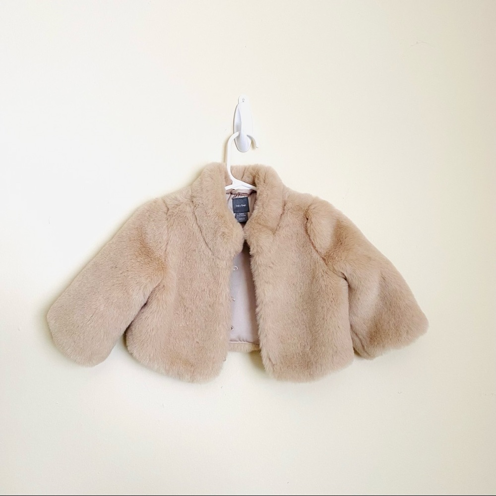 Baby Gap Tan Teddy Coat Size 6-12 Months